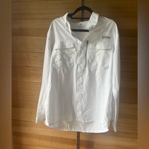 Realtree Men's White Lightweight Shirt Jacket Large